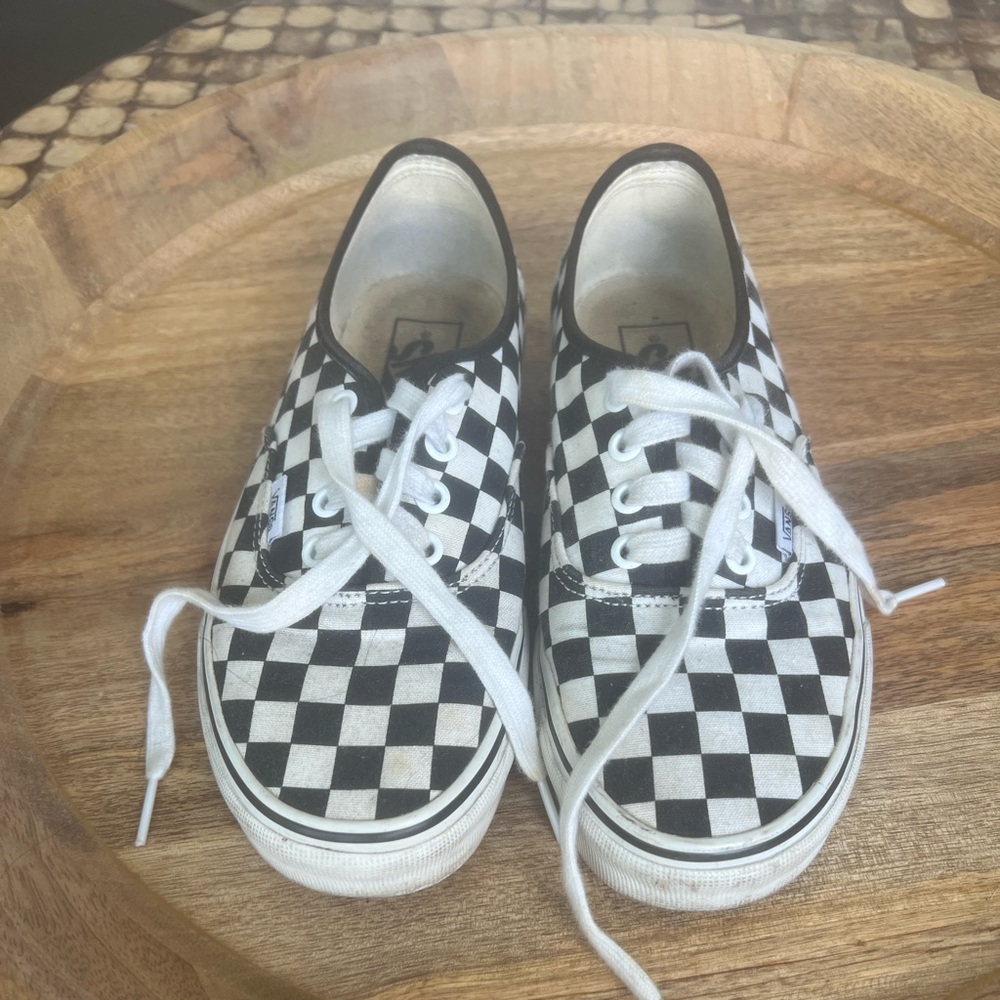 Vans Black and White Checkered Sneakers